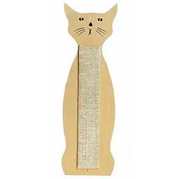Flamingo scratching sisal cat shape настінна кігтеточка для котів у формі кота сизаль 59х21см