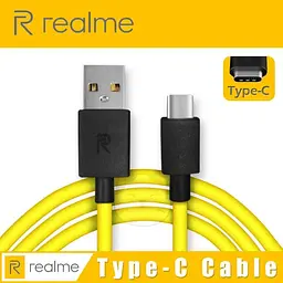 Кабель Data Cable Fast Charging 27W / 3A 1m USB на Type-C / USB-C для Realme yellow - мініатюра 9