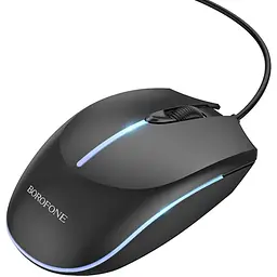 Ігрова миша Borofone BG10 з підсвічуванням чорна