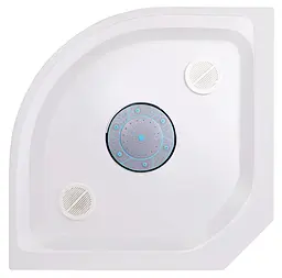 Гідробокс Lidz Tani SBM90x90.SAT.LOW.FR низький, скло Frost 4 мм, стінки WHI (LTSBM9090SATLOWFR) - мініатюра 14