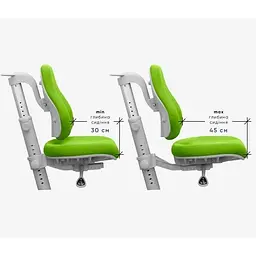 Дитяче крісло Mealux Match KZ gray base Green (Y-528 KZ) - мініатюра 6