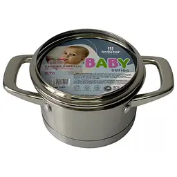 Каструля Krauzer Baby, зі скляною кришкою, 12 см, 0,7 л (78300) - мініатюра 3