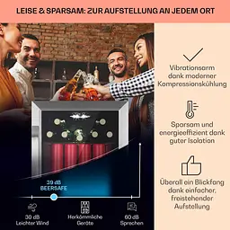 Холодильник для напоїв Klarstein Beersafe 70 Birra Milano Edition (10046061) - мініатюра 3