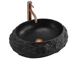 Умивальник Rea Mika накладний 50x38 см black matt REA-U4333