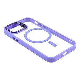 Чохол із підставкою MagSafe TPU PC Metal Stand Case and Camera Lenses Apple iPhone 15 Purple - мініатюра 3