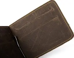 Шкіряний затиск для купюр Vintage 11,5х8 см acs0015853 - мініатюра 5
