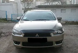 Дефлектор капоту мухобійка для MITSUBISHI LANCER 2007 короткий