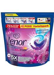 Капсулы для стирки Lenor Color Waschmittel All in 1 Pods Аметист и Цветочный букет 49 шт