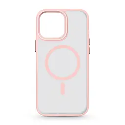 Чехол для Apple iPhone 15 Pro Max, Uniq MagCase, розовый, противоударный, панель-накладка с MagSafe, ударопрочный TPU+PC, с магнитом MagSafe, поддержка полноценной беспроводной зарядки, ArmorStandart (ARM75288)