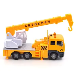 Автомодель TechnoDrive City service Автокран жовта (510253.270) - мініатюра 6