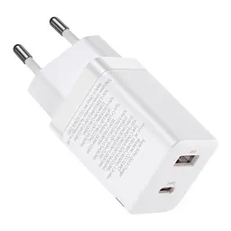 Сітчасте зарядне пристрій Baseus Super Si Pro Quick Charger C+U 30W EU білий CCSUPP-E02 - мініатюра 6
