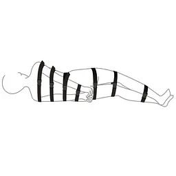 Ремені для бондажу Art of Sex - BDSM Bondage Black Night Simple - мініатюра 2