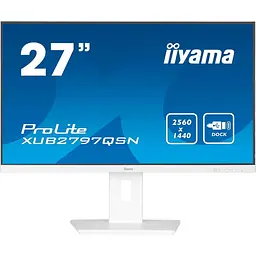 Монітор 27" Iiyama XUB2797QSN-W2 White QHD IPS 100Hz (XUB2797QSN-W2)