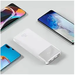 УМБ Baseus Bipow Digital Display Power Bank 10000mAh 20W (PPDML-L02) біла - мініатюра 5