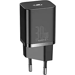 Зарядний пристрій Baseus Super Si Quick Charger USB-C 30W EU Black - мініатюра 2