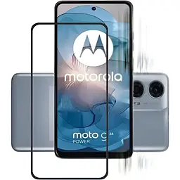 Захисне скло BeCover для Motorola Moto G24 / G24 Power Black (710716) - мініатюра 4