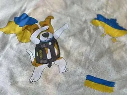 Комплект постільної білизни Ecotton полуторний 150х215 см Пес Патрон бежевий (24125) - мініатюра 5