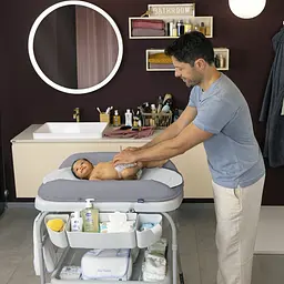Столик для сповивання Chicco Cuddle & Bubble з ванночкою темно-сірий (79348.04.07) - мініатюра 6