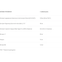 Кренберрі New Nordic Cranberry для сечовивідних шляхів 30 таблеток - мініатюра 2