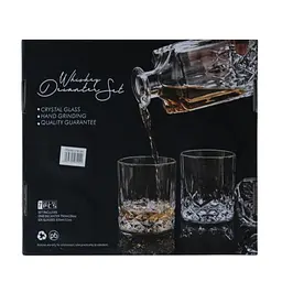 Набір для напоїв Elisey Crystal Chill скляний, графін 750мл та 6 склянок 320мл (9196-004) - мініатюра 6