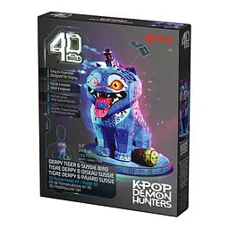 Пазл для створення 3D-моделі Spin Master Кейпоп-мисливиці на демонів: тигр Дерпі та сорока Сюзі 168 деталей (SM47184/6077589) - мініатюра 3