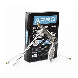 Пневмопістолет для гравітекса Apro 1/4" 4-6 бар з гнучкою насадкою 30412 - мініатюра 5