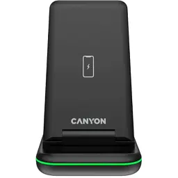 Зарядний пристрій Canyon WS- 304 Foldable 3in1 Wireless charger (CNS-WCS304B) - мініатюра 2