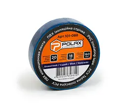 Ізоляційна стрічка ПВХ Polax синя 20 м (101-088) - мініатюра 7