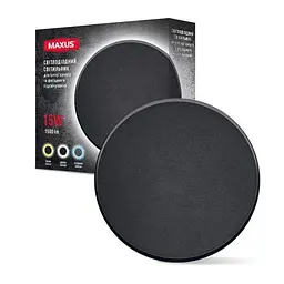 Фасадний світлодіодний світильник MAXUS MWL 15W 3CCT IP65 BL Circle