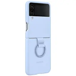 Чохол Silicone Cover with Ring для Samsung Galaxy Flip 4 (F721) (EF-PF721TLEGUA) Arctic Blue