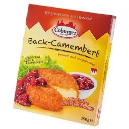 Сир Coburger Камамбер для запікання з журавлинним соусом 45% 350г