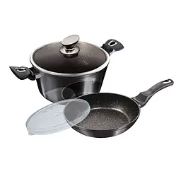 Набор посуды Berlinger Haus Metallic Line Carbon Pro 4 предмета (BH-7106)