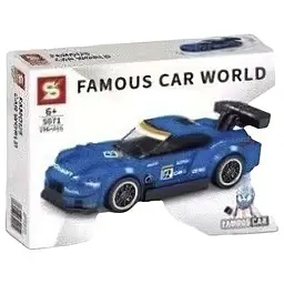 Конструктор Senco SY5071 Tранспорт - Nissan Skyline GT-R 180 елементів - мініатюра 2
