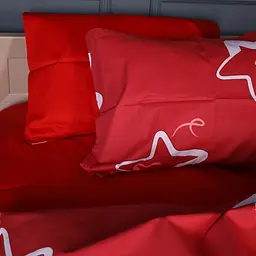 Комплект постільної білизни Mirson Сатин Scarlet Star 2x143x210 см (2200013051237) - мініатюра 3