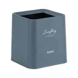 Кошик для паперів Axent Настільний контейнер для сміття, квадратний, сірий (2132-03-A) - мініатюра 2