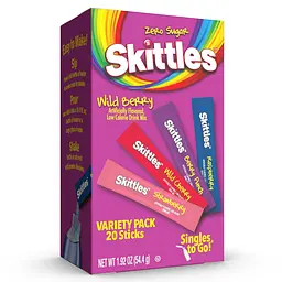Порошковий напій Skittles Wild Berry Singles To Go Variety Pack 54.4 г