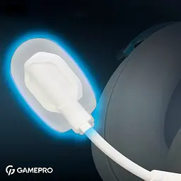 Навушники Bluetooth Stereo GamePro Asgard Freya Pro White/Blue (HSW201WB) UA - мініатюра 6