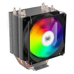 2E Gaming Процесорний кулер Air Cool AC90D4-ARGB, LGA1851, 1700, 1200, 1366, 115x, AM5, AM4, AM3, AM3+, 4pin PWM, TDP 130W