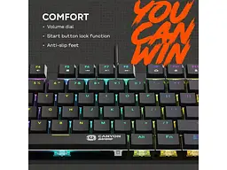 Клавіатура Canyon Cometstrike GK-50 RGB TKL (CND-SKB50-US) - мініатюра 7