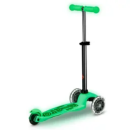 Самокат дитячий Micro Mini Deluxe Glow LED 3-колісний крижаний лайм (MMD216) - мініатюра 3