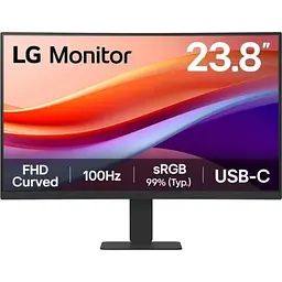 Монітор вигнутий 23.8" 24U421A-B, Black, VA, 1920x1080 (16:9) LG teh0028035 - мініатюра 2