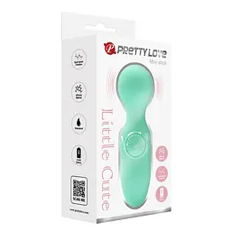 Вібромасажер Pretty Love Mini Stick Little Cute 12 см бірюзовий - мініатюра 8