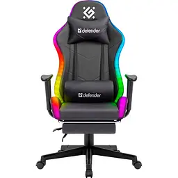 Геймерське крісло Defender Watcher RGB Black (64334) [129007] - мініатюра 1