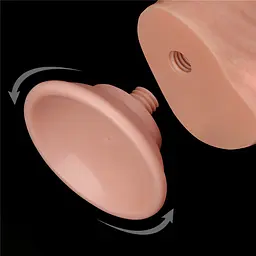 Фалоімітатор Sliding-Skin Dual Layer Dong 8'' Flesh 20.8 см тілесний - мініатюра 14