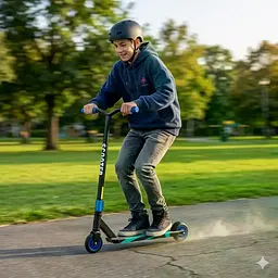 Трюковий самокат 110 мм F10 blue, Самокат для трюків і активного катання, Двоколісний stunt scooter для дітей і підлітків - мініатюра 3