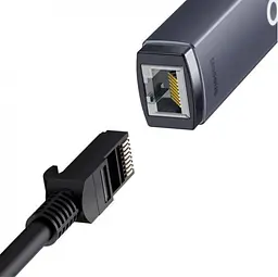 Зовнішня мережева карта-адаптер Baseus Usb-C - RJ45 (LAN) WKQX000201 - мініатюра 3