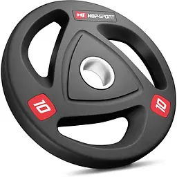 Набір олімпійський Hop-Sport PRO 50кг з W-подібним грифом - мініатюра 6
