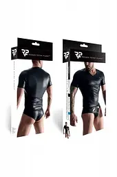 Футболка Regnes Fetish Planet wetlook otwartym L (чорний) - мініатюра 11