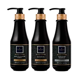 Подарунковий набір косметики для розкішного догляду Famirel Black Caviar (086424, 086431, 086448)