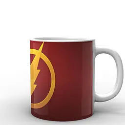 Кухоль GeekLand Флеш Flash лого FS.02.004 330 мл білий - мініатюра 3
